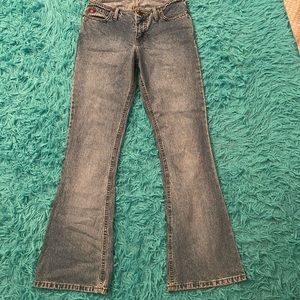 Vintage low waist flare jeans!!